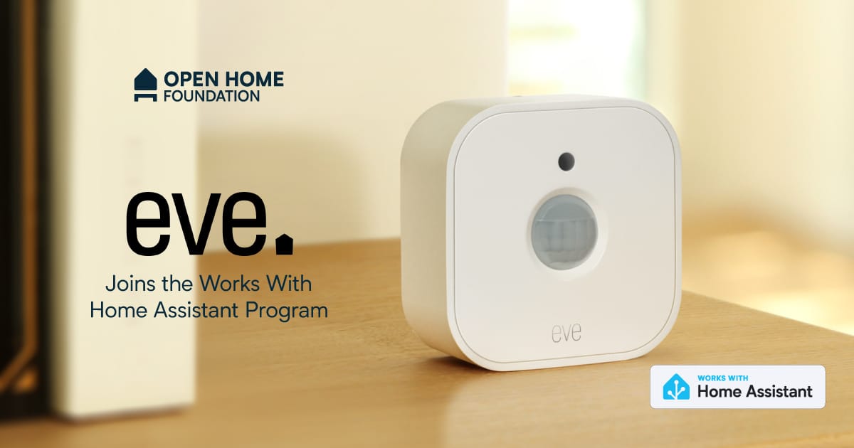 Eve and Home Assistant collaboration banner